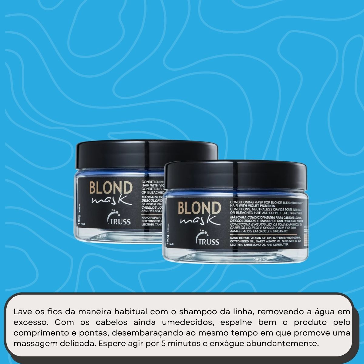 Kit Truss Blond Mask 2 Máscara Matizadora 180 ml