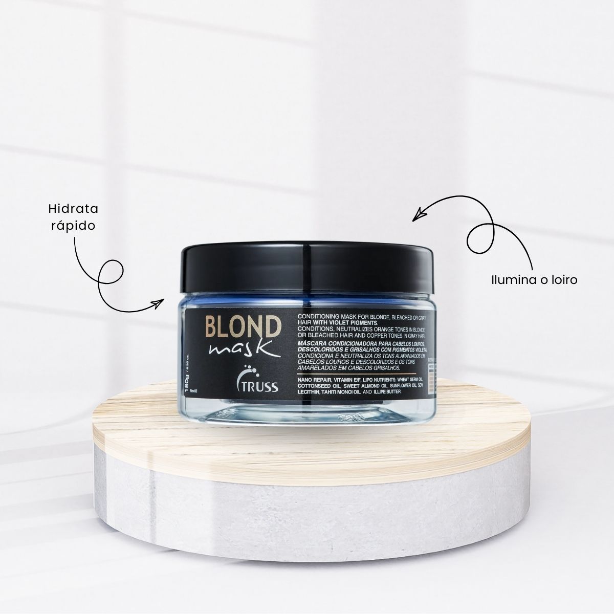 Kit Truss Blond Mask 3 Máscara Matizadora 180 ml