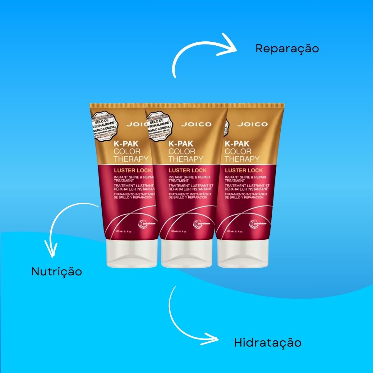 Kit Joico K-PAK Color Therapy Luster Lock 3 Máscara 150 ml