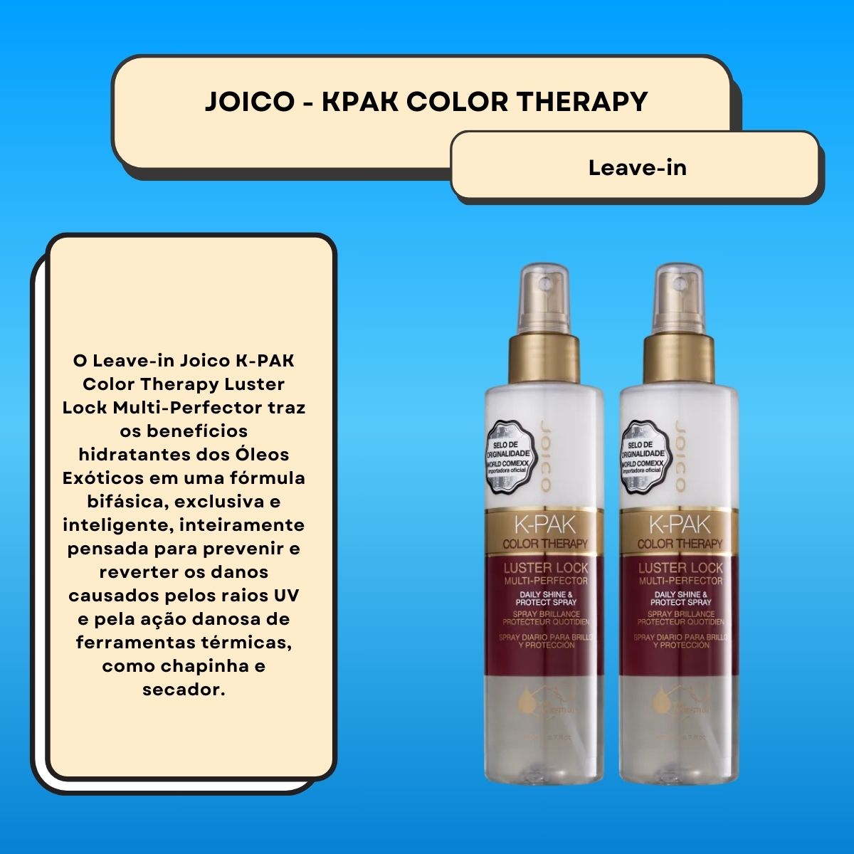Kit Joico K-PAK Color Therapy Luster Lock 2 Leave-in 200 ml