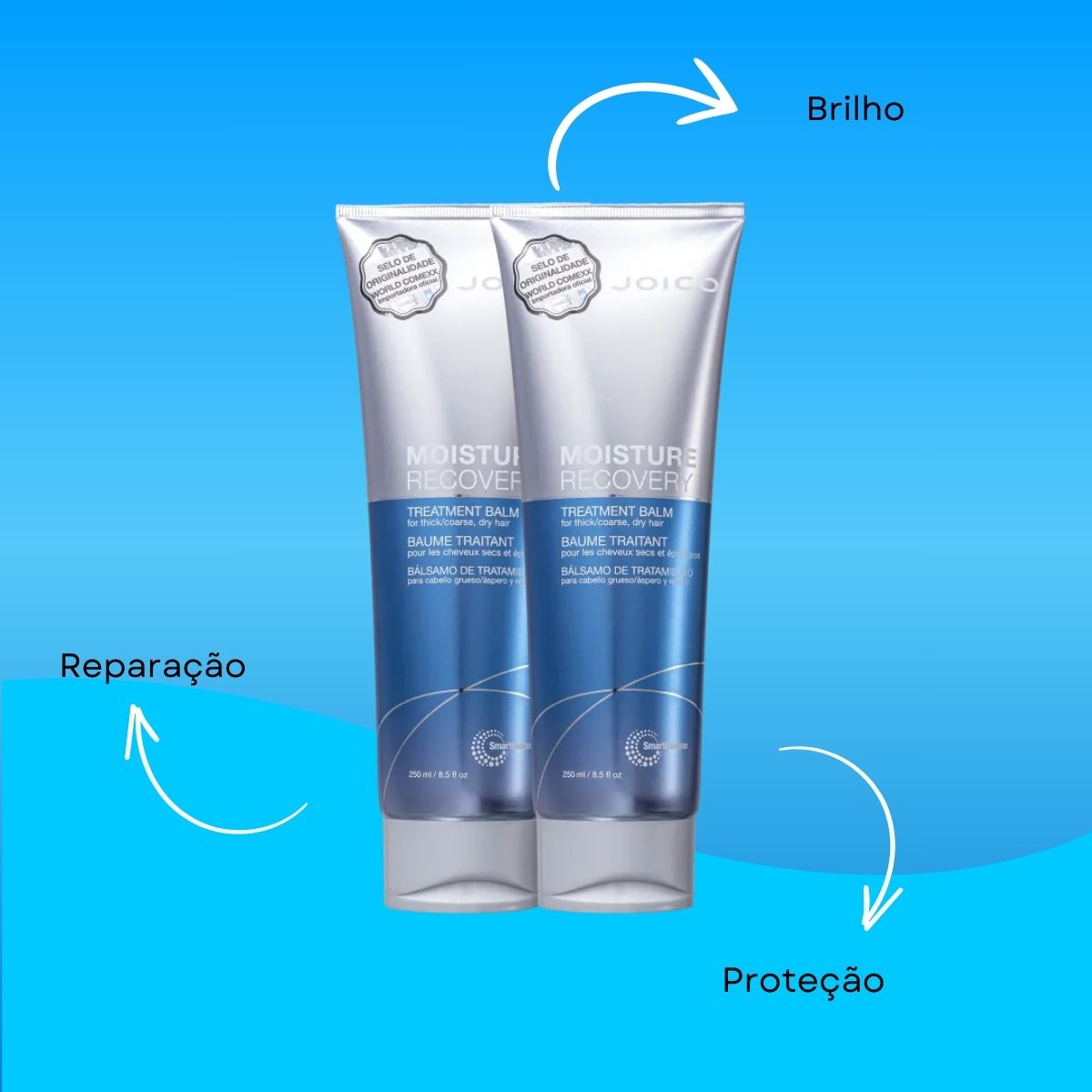 Kit Joico Moisture Recovery Treatment Balm 2 Máscara 250 ml