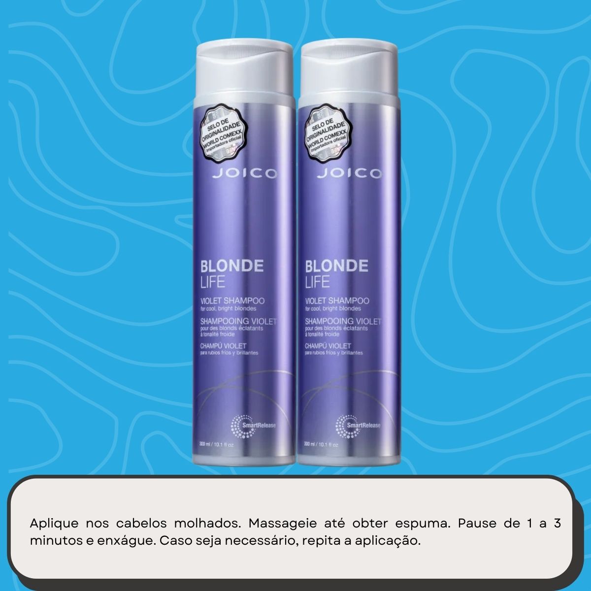 Kit Joico Blonde Life Violet Smart Release 2 Shampoo 300 ml