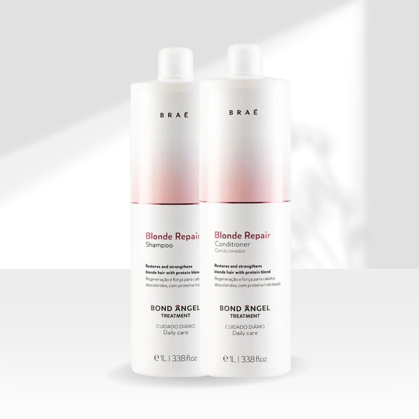 Kit Braé Blonde Repair Bond Angel Shampoo Condicionador 1 Litro
