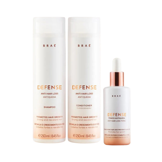 Kit Braé Defense Shampoo e Condicionador 250 ml + Tônico 60 ml