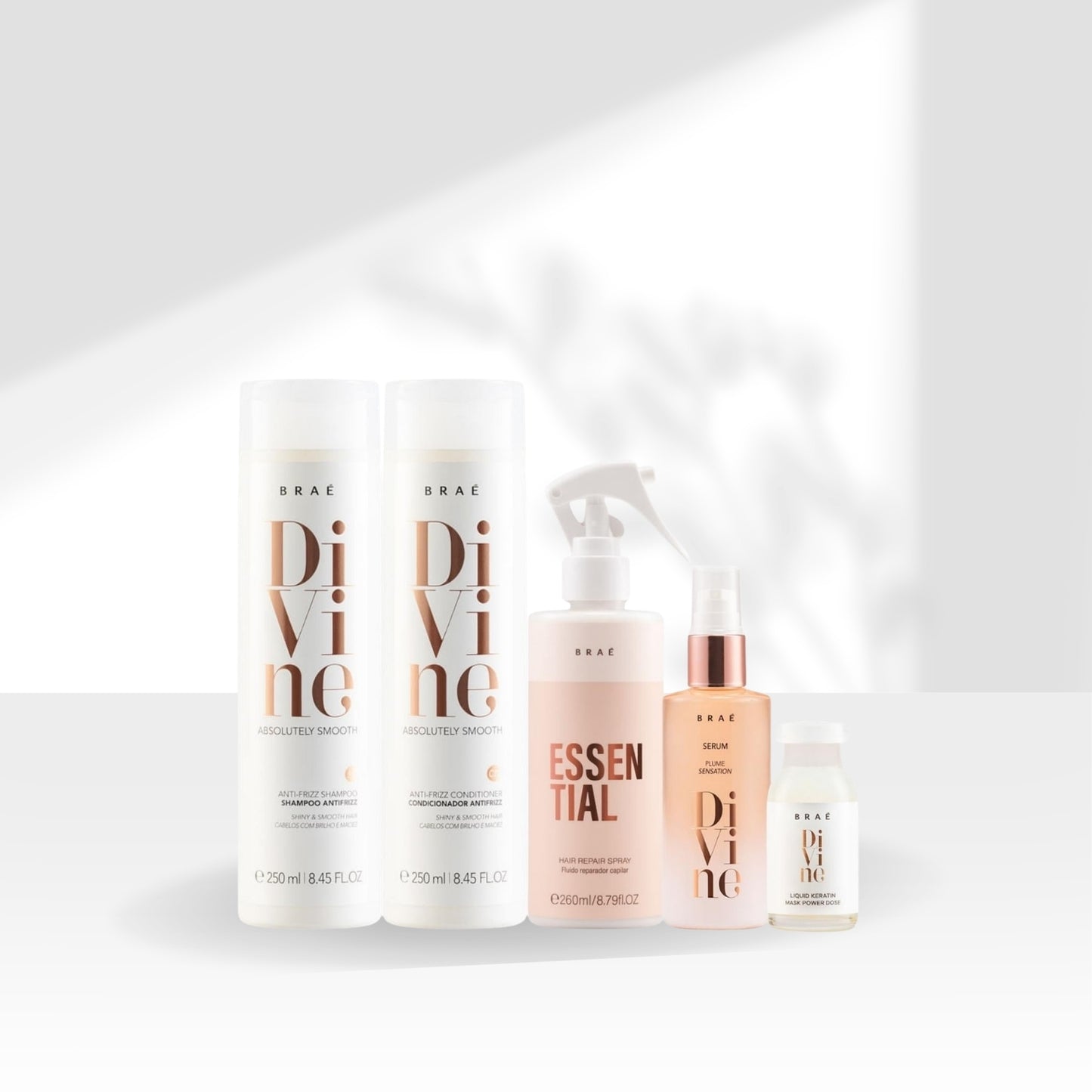 Kit Braé Divine Essential Tratamento 5 Produtos