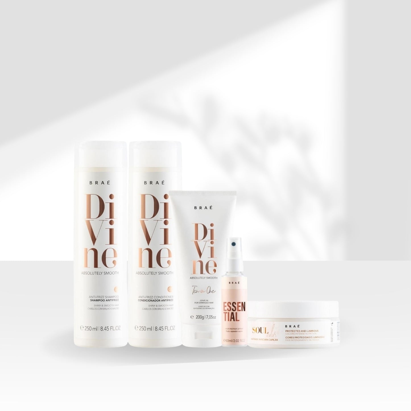 Kit Braé Divine Essential Spray Tratamento 5 Produtos
