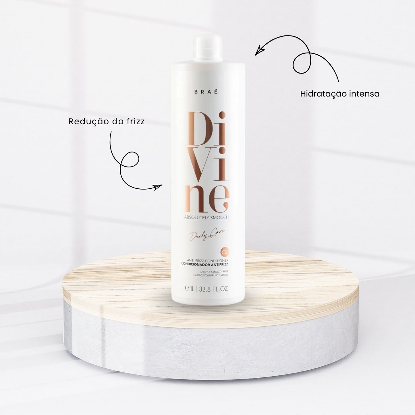Kit Braé Divine Shampoo e Condicionador 1 Litro + Máscara 500 g