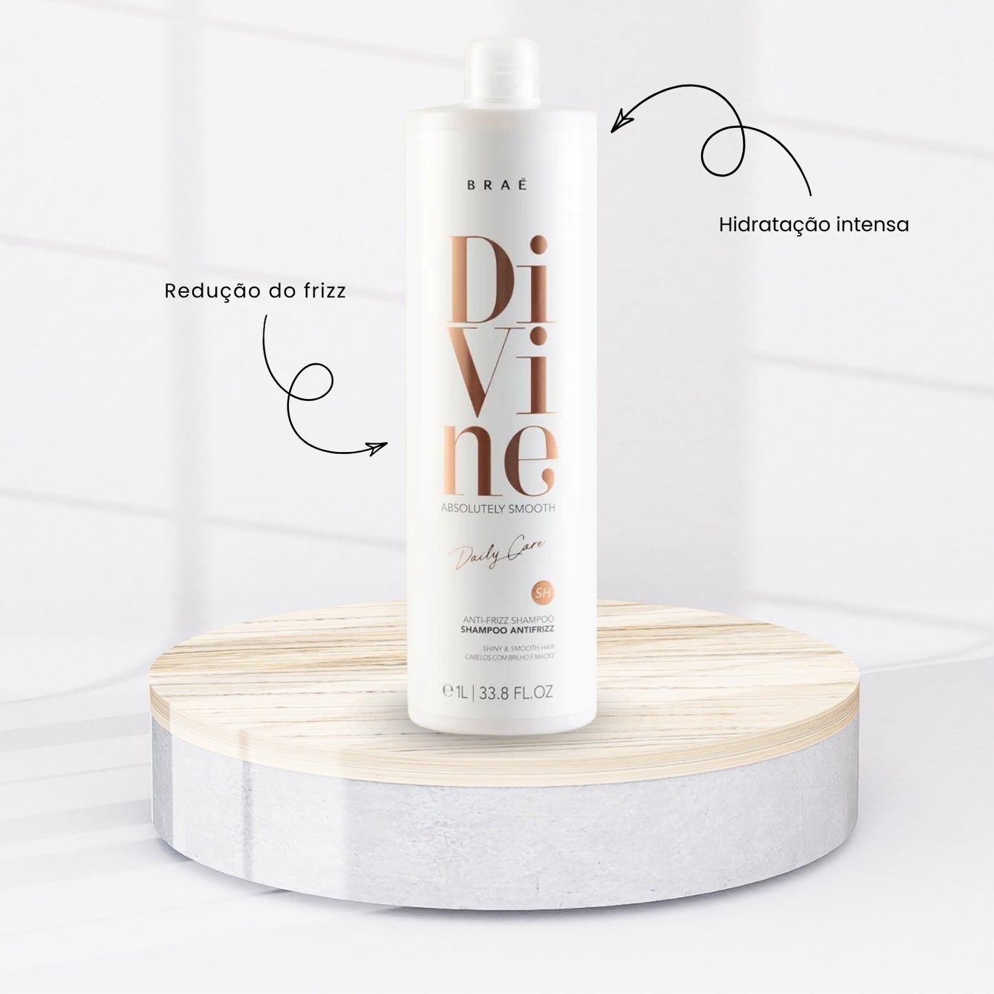 Kit Braé Divine Shampoo e Condicionador 1 Litro + Máscara 500 g