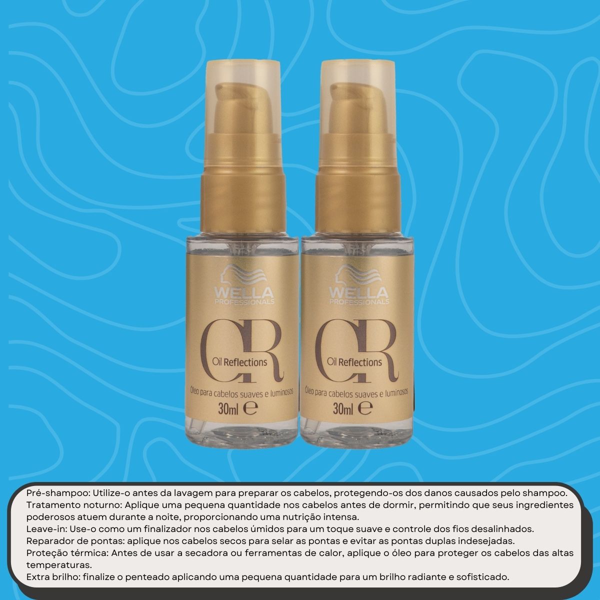 Kit Wella Oil Reflections 2 Oleo Capilar 30 ml