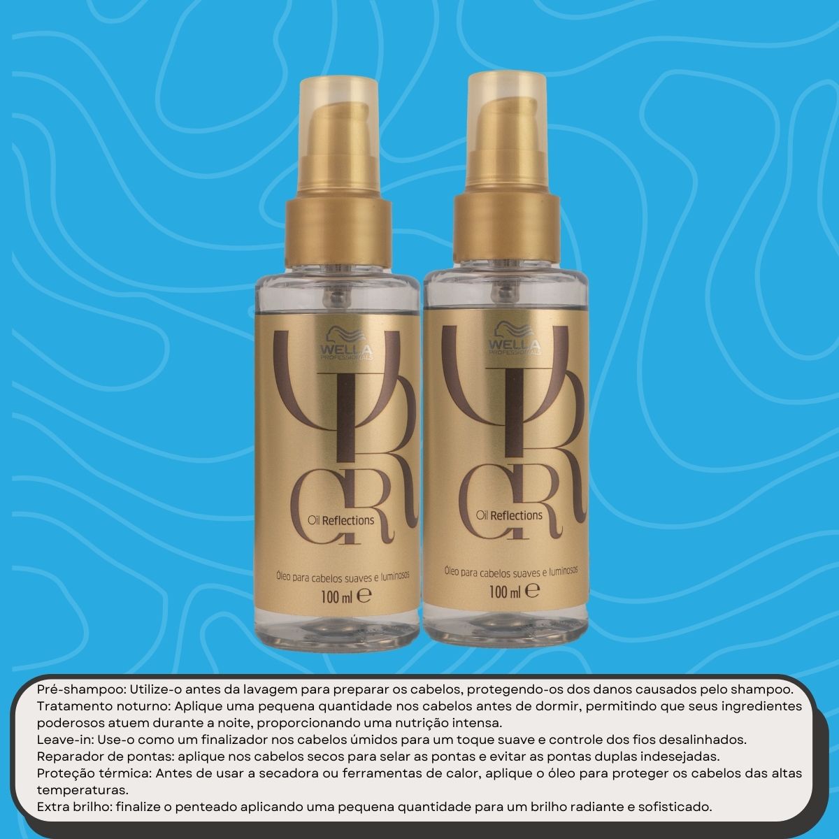 Kit Wella Oil Reflections 2 Oleo Capilar 100 ml