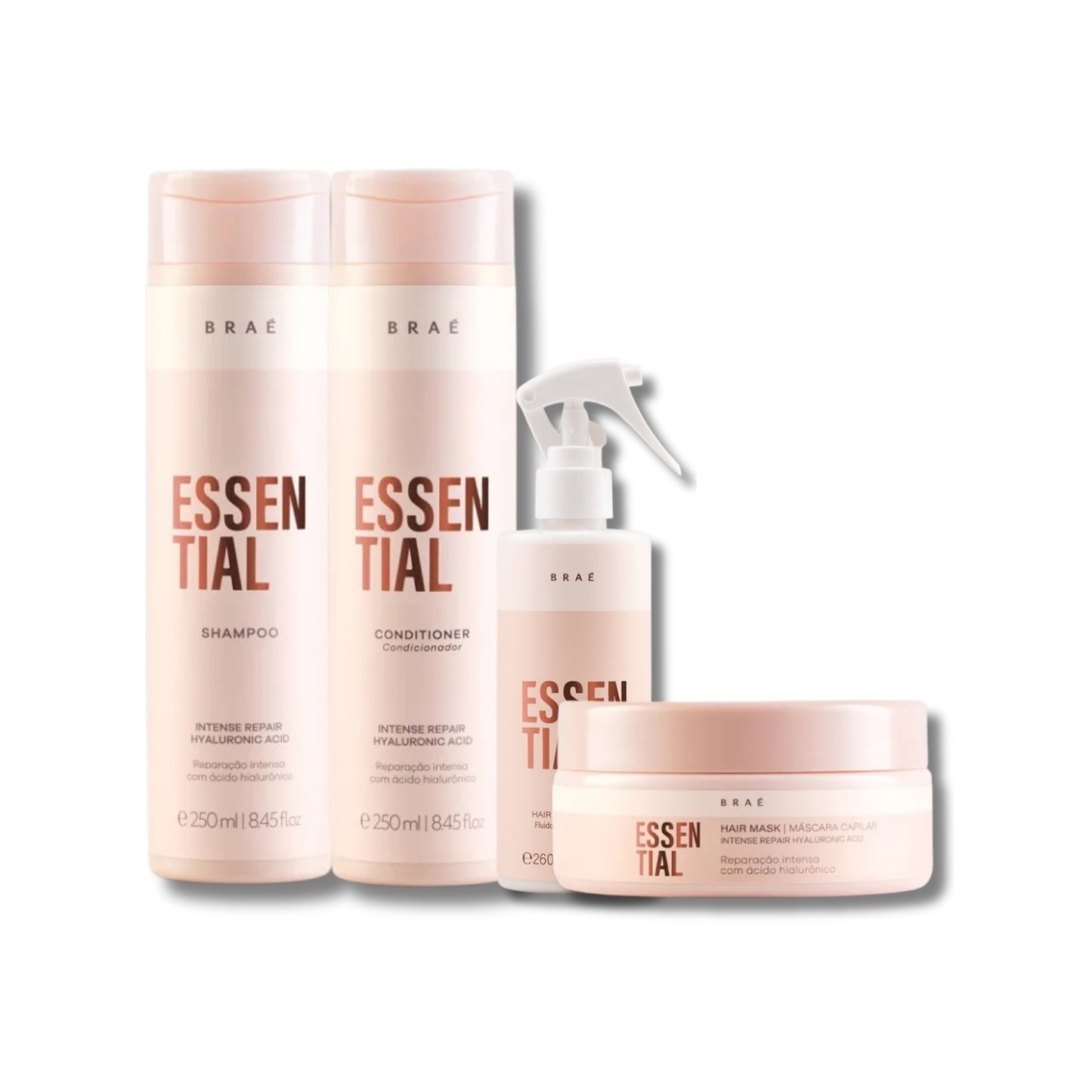 Kit Braé Essential Tratamento Capilar 4 Produtos
