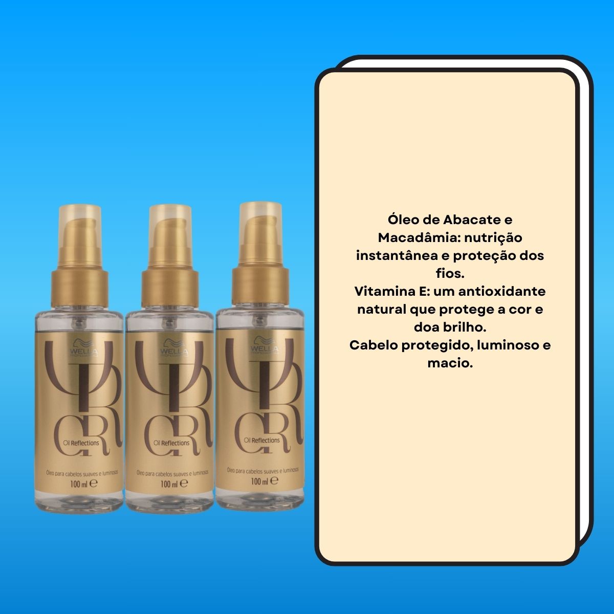 Kit Wella Oil Reflections 3 Oleo Capilar 100 ml