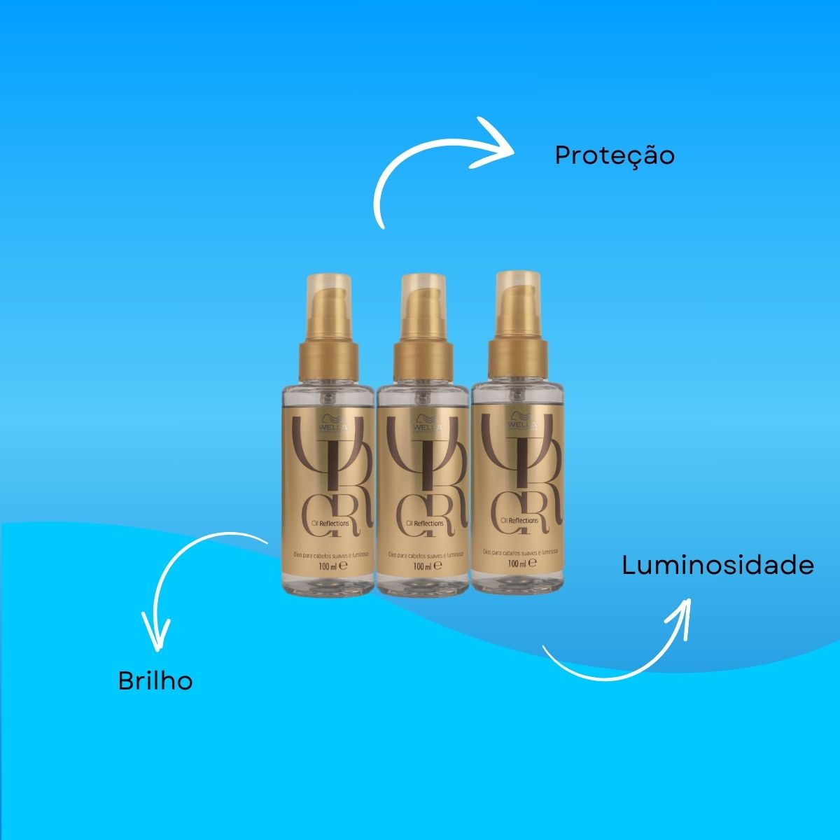 Kit Wella Oil Reflections 3 Oleo Capilar 100 ml