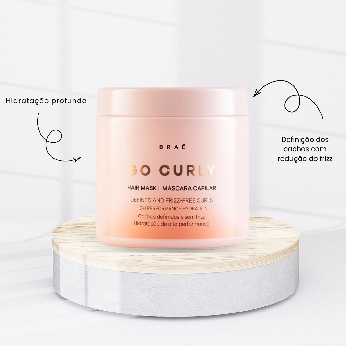 Kit Braé Go Curly Tratamento Capilar 4 Produtos