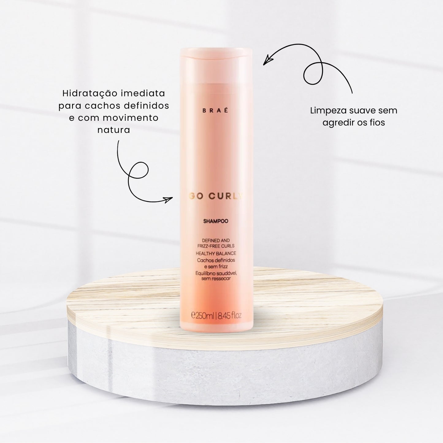 Kit Braé Go Curly Tratamento Capilar 4 Produtos