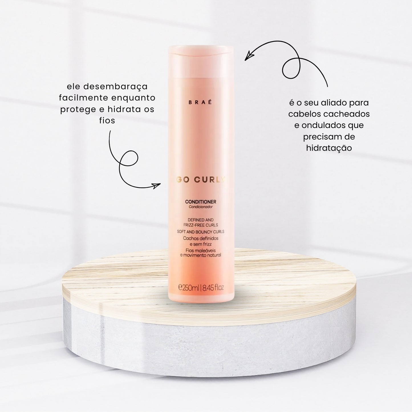 Kit Braé Go Curly Tratamento Capilar 4 Produtos