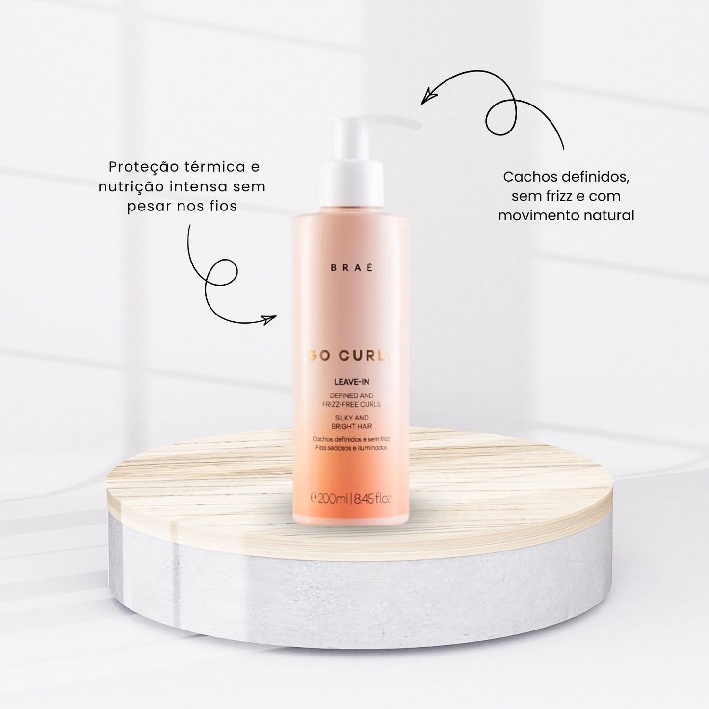 Kit Braé Go Curly Tratamento Capilar 4 Produtos