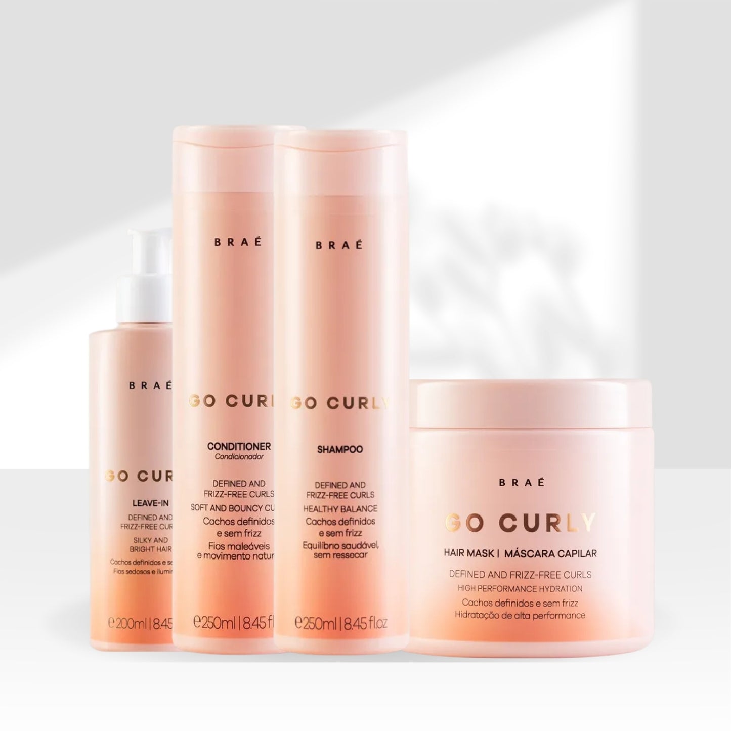 Kit Braé Go Curly Tratamento Capilar 4 Produtos