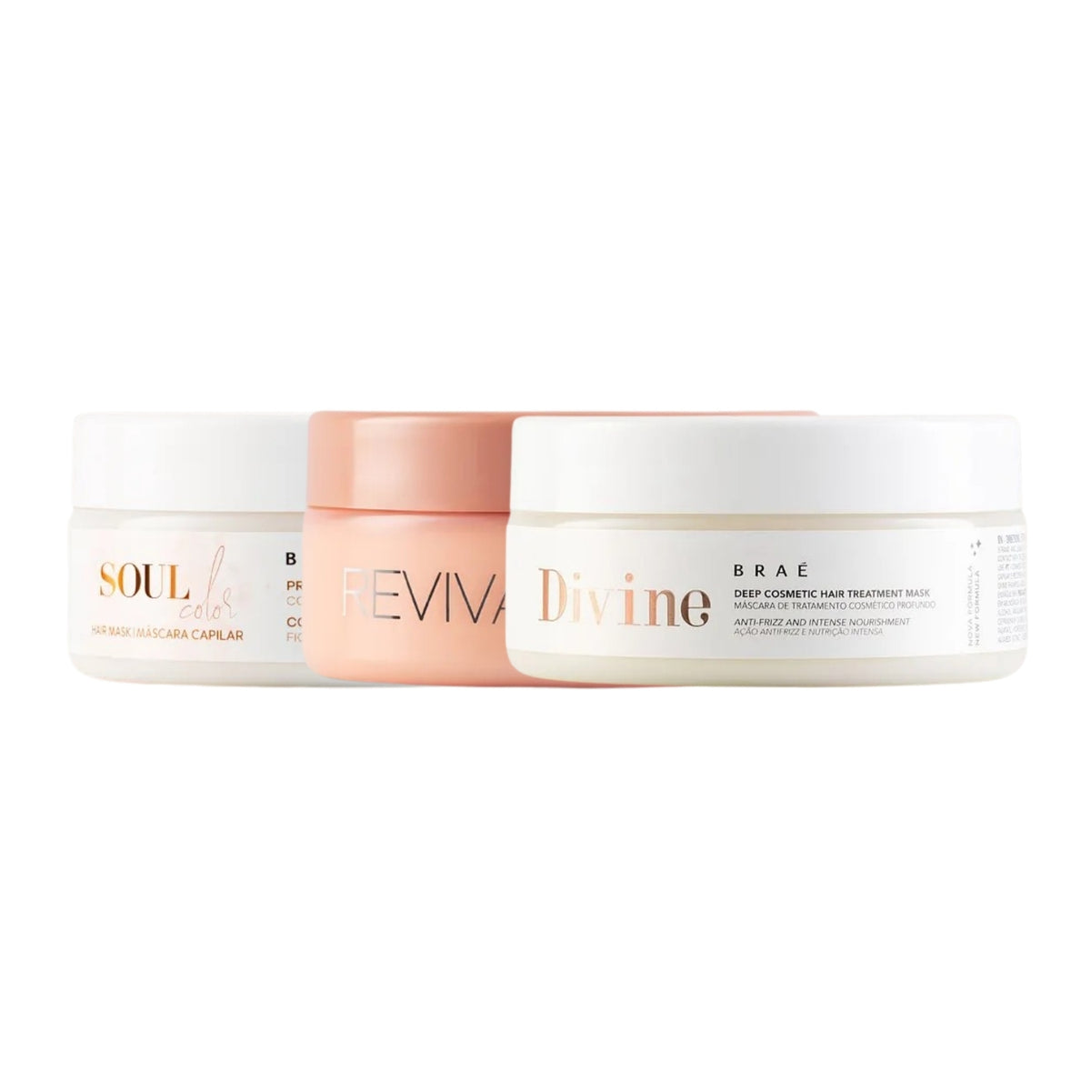 Kit Braé Máscaras Cronograma Capilar 3x200 g