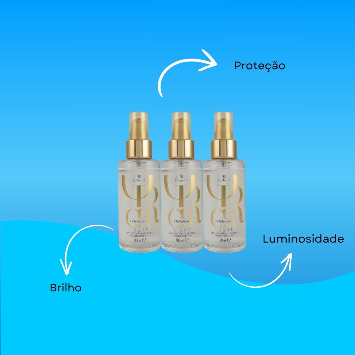 Kit Wella Oil Reflections Light 3 Oleo 100 ml