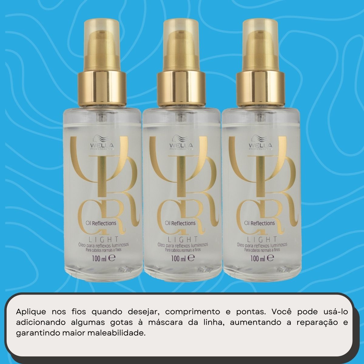 Kit Wella Oil Reflections Light 3 Oleo 100 ml