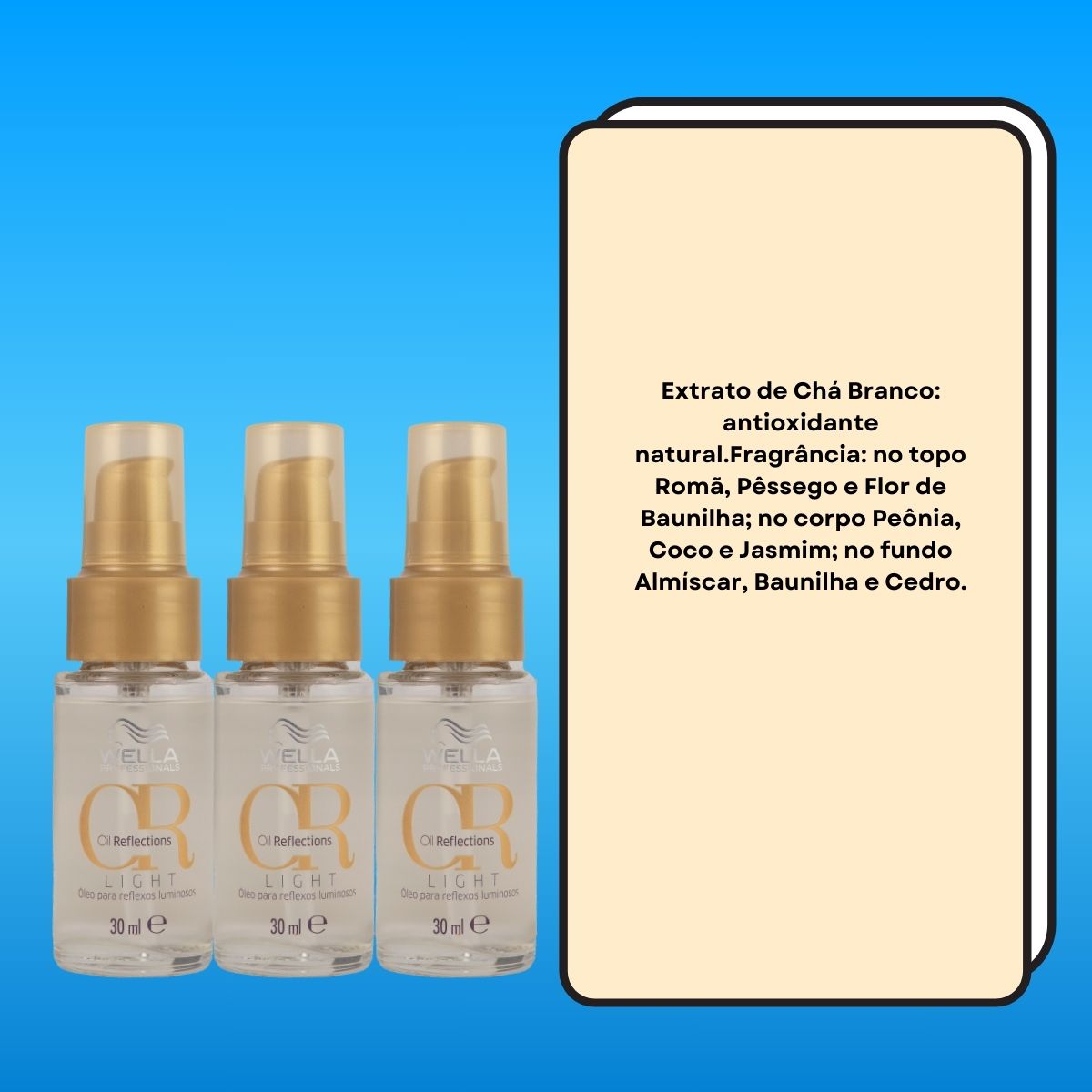 Kit Wella Oil Reflections Light 3 Oleo 30 ml