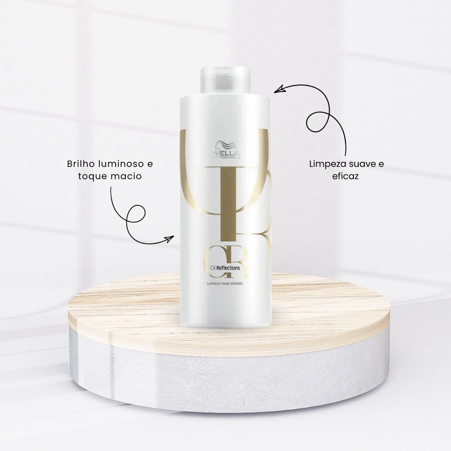 Kit Wella Oil Reflections 2 Shampoo 1 Litro