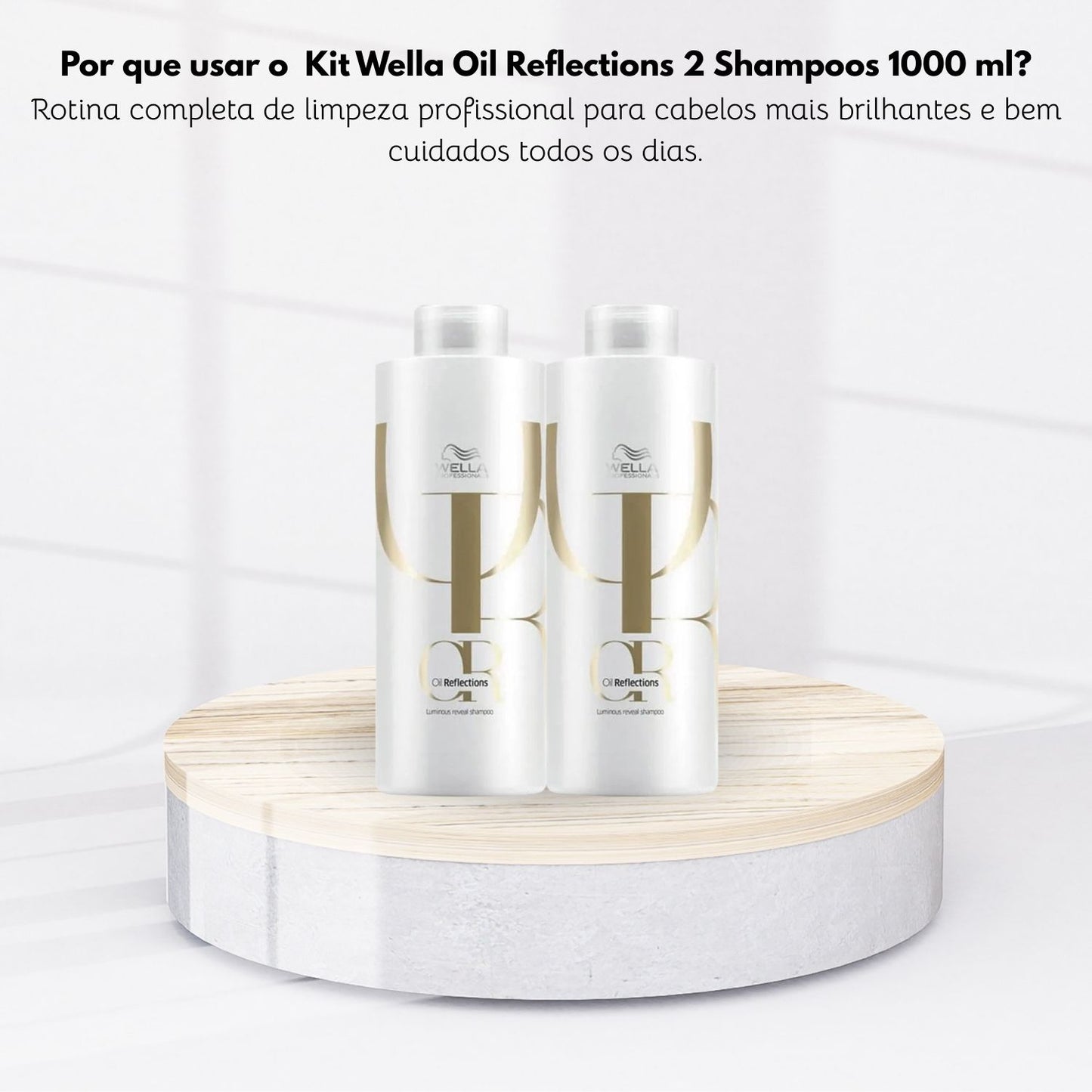 Kit Wella Oil Reflections 2 Shampoo 1 Litro