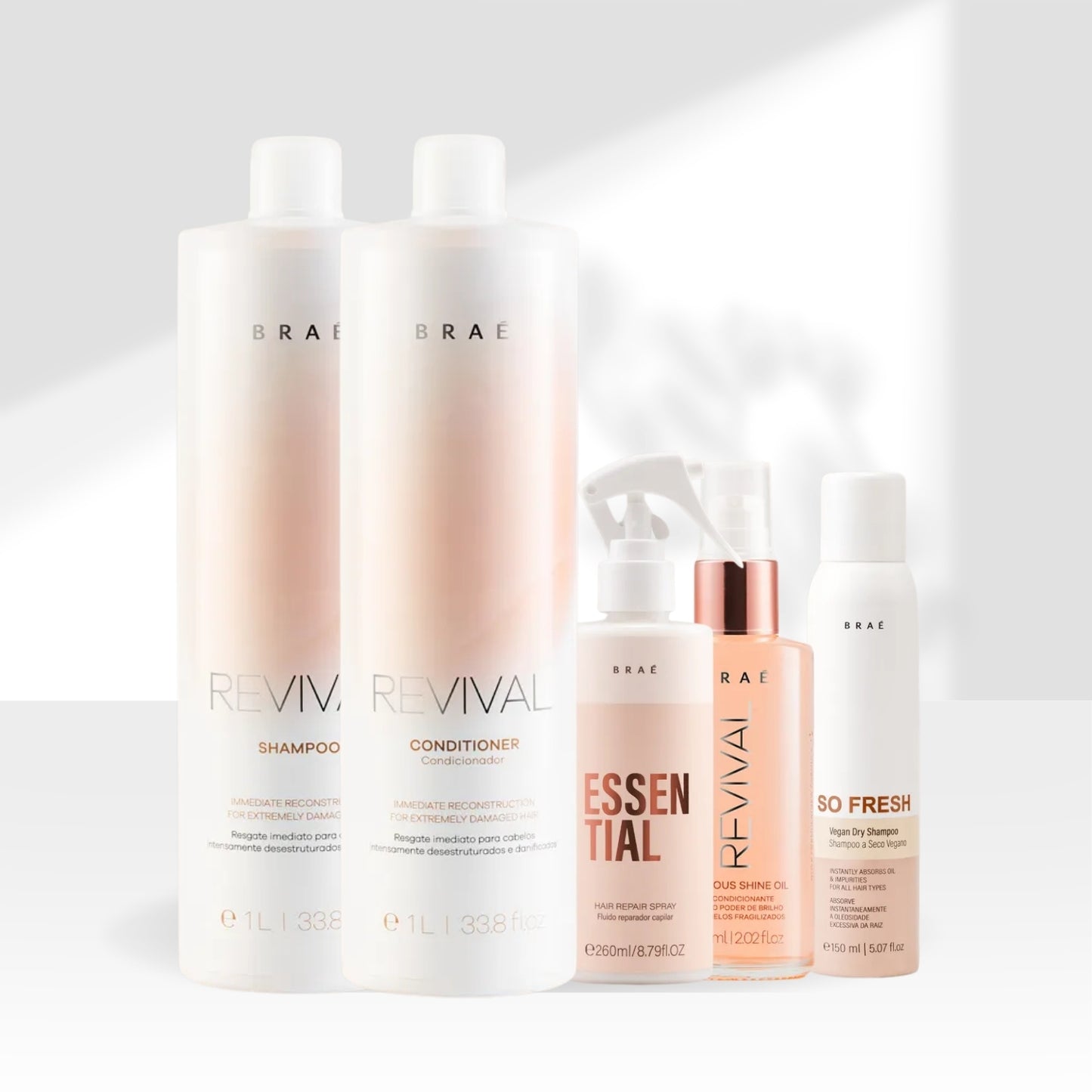 Kit Braé Tratamento Capilar Home Care 5 Produtos