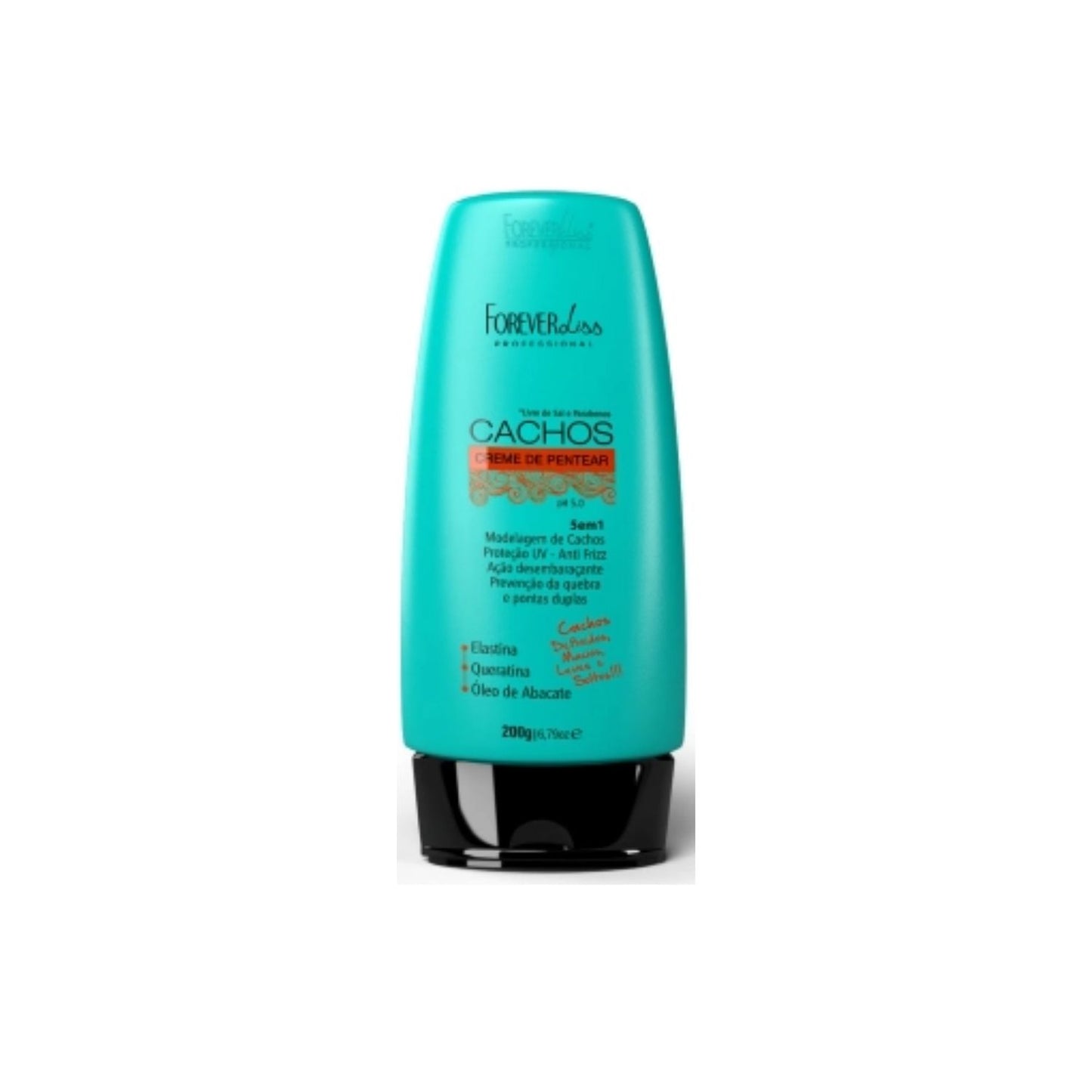 Leave-in Forever Liss Cachos 5 em 1 para Cabelo Cacheado 200 g
