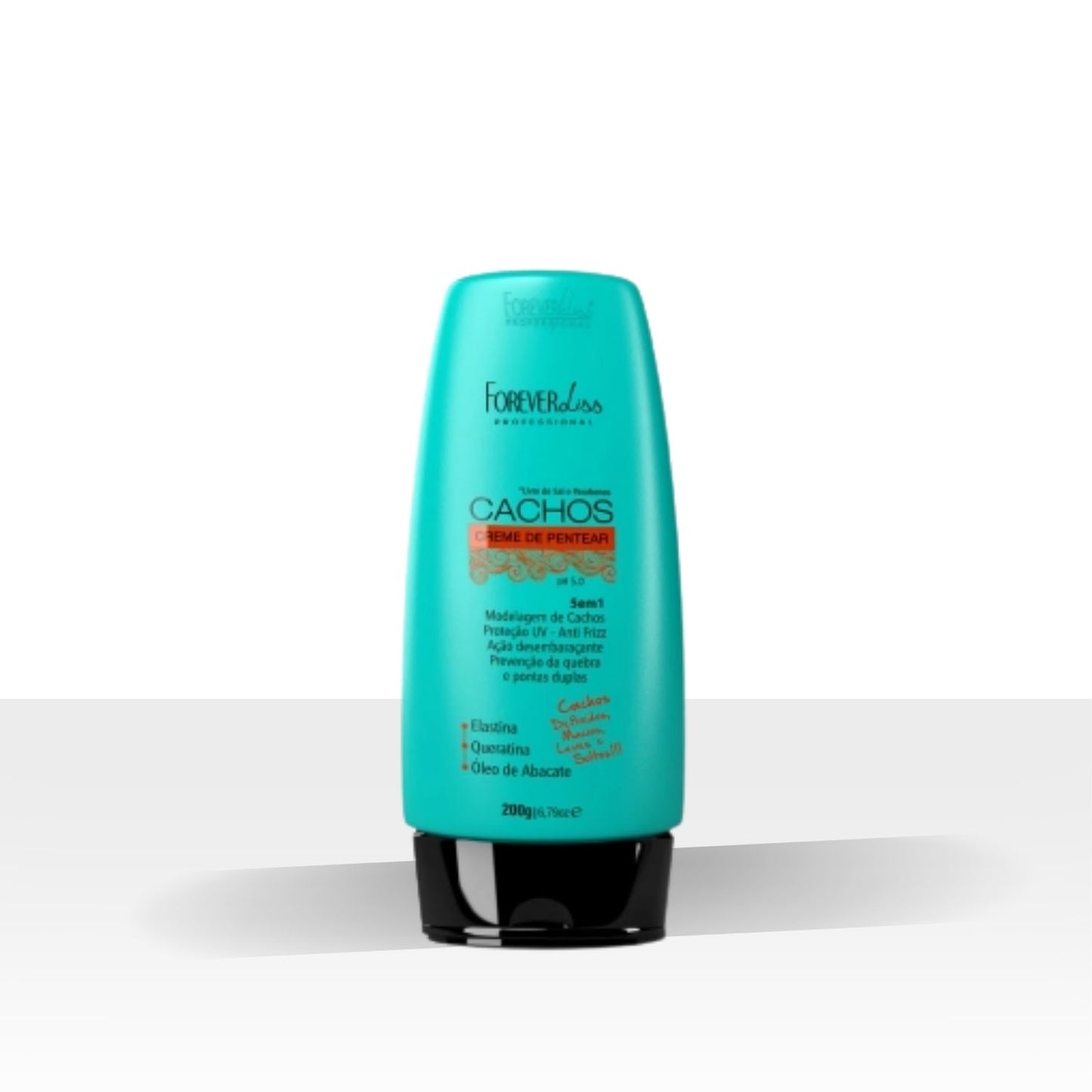 Leave-in Forever Liss Cachos 5 em 1 para Cabelo Cacheado 200 g