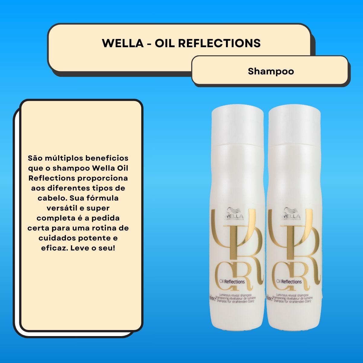 Kit Wella Oil Reflections 2 Shampoo 250 ml