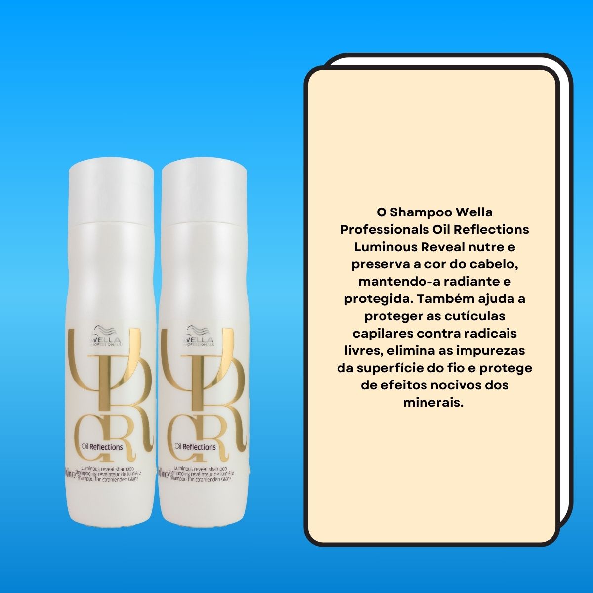 Kit Wella Oil Reflections 2 Shampoo 250 ml