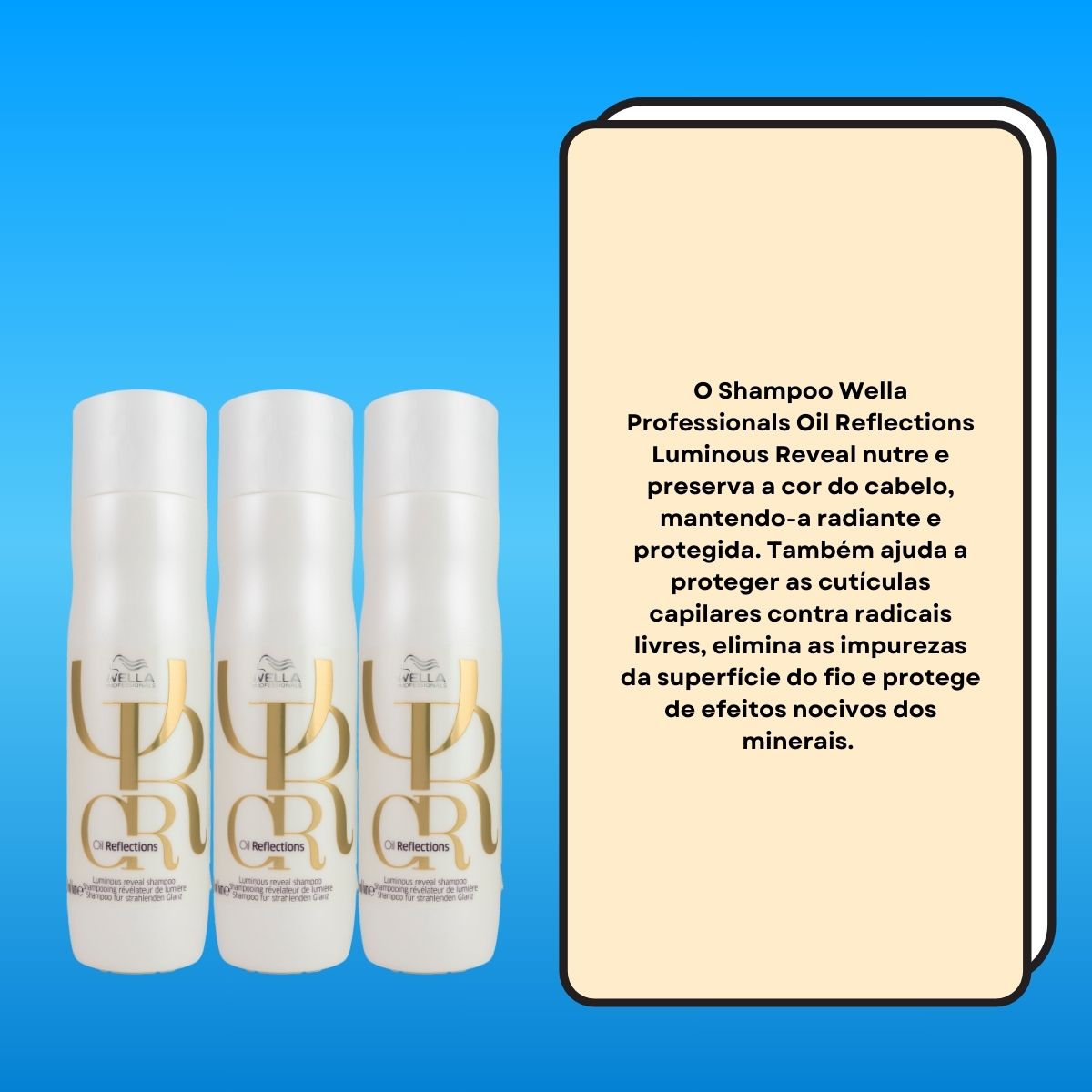 Kit Wella Oil Reflections 3 Shampoo 250 ml