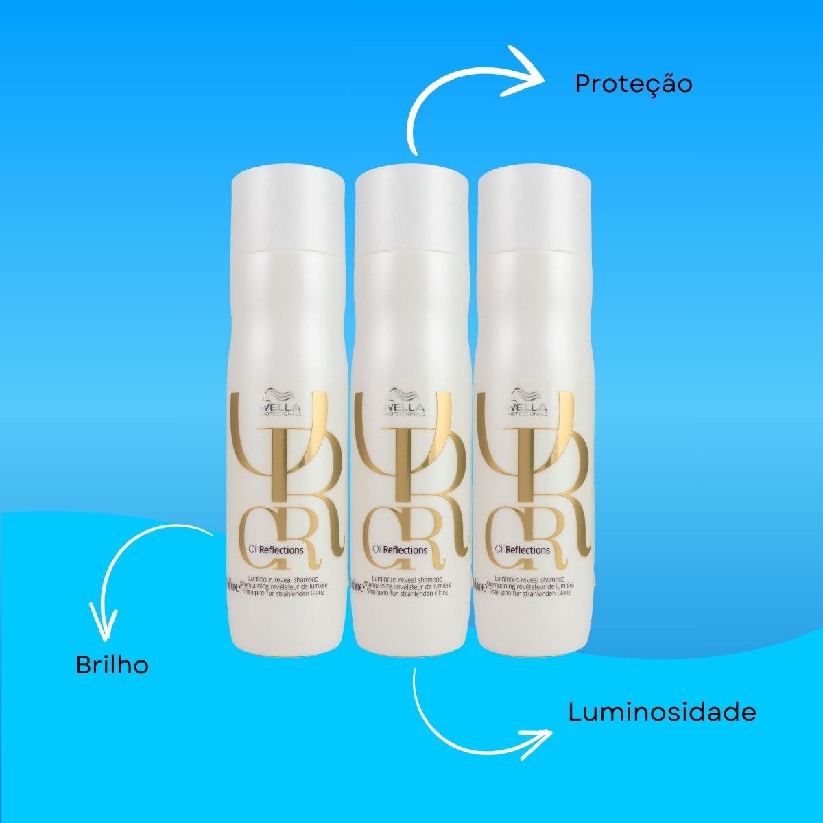 Kit Wella Oil Reflections 3 Shampoo 250 ml