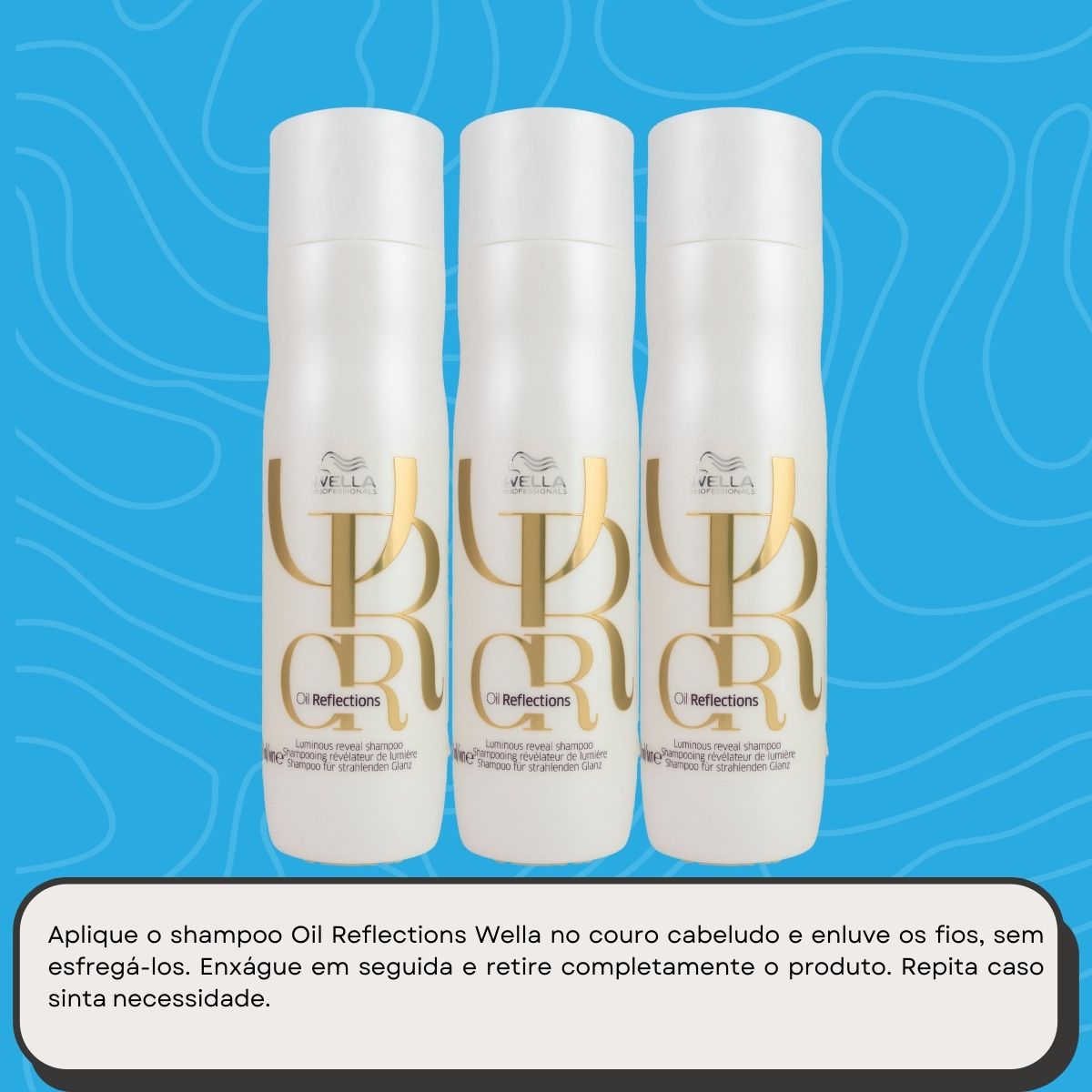 Kit Wella Oil Reflections 3 Shampoo 250 ml