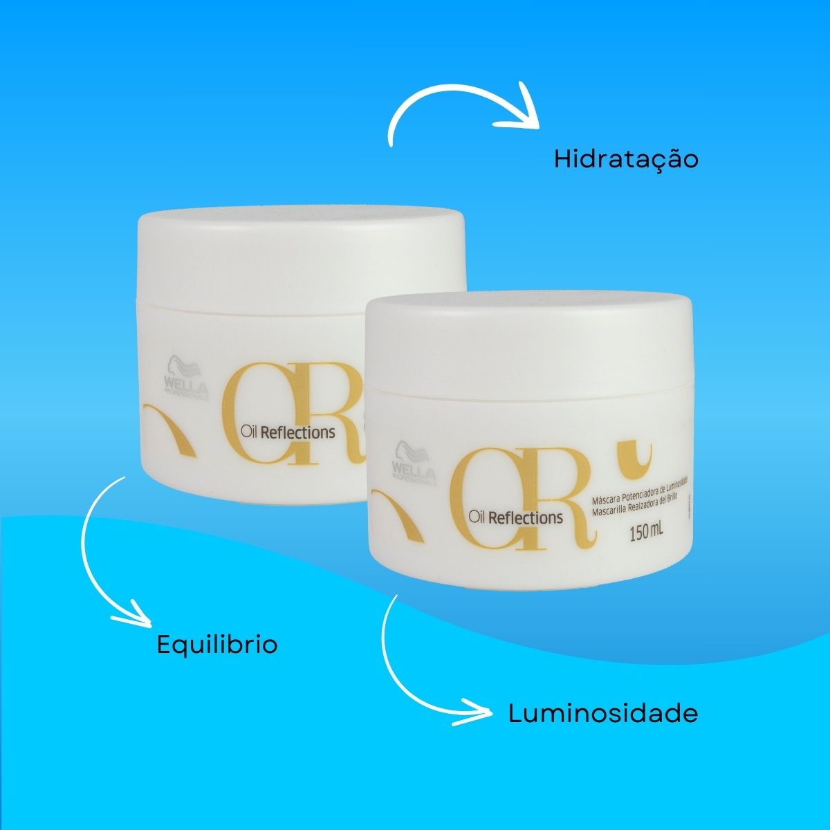 Kit Wella Oil Reflections 2 Máscara 150 ml