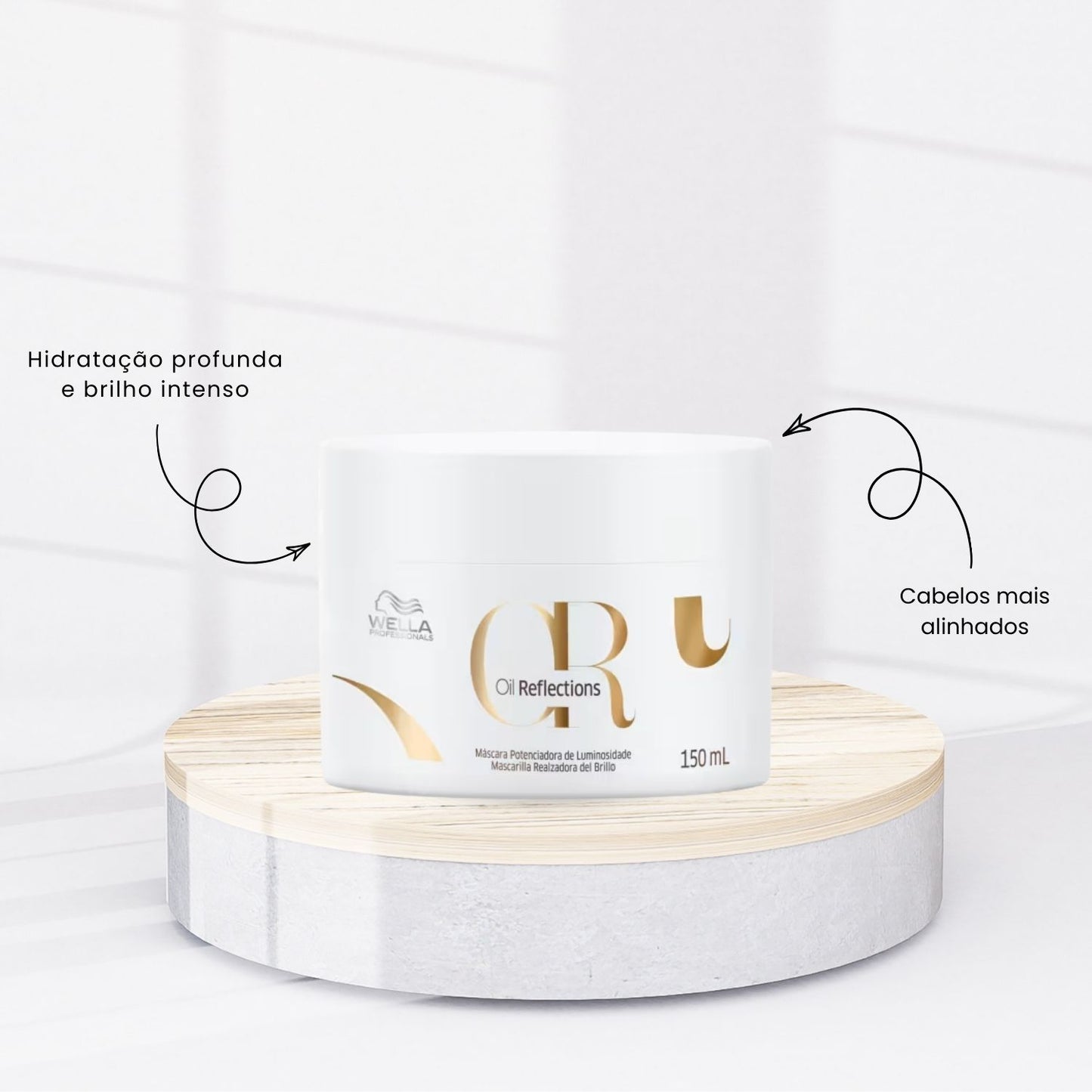 Kit Wella Oil Reflections 3 Máscara 150 ml