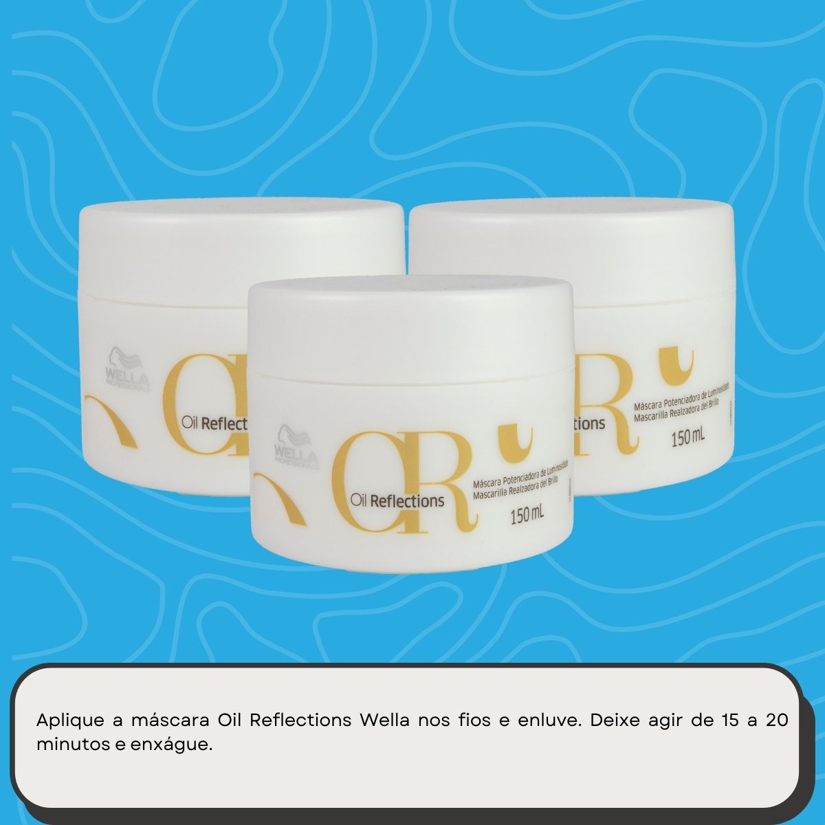 Kit Wella Oil Reflections 3 Máscara 150 ml