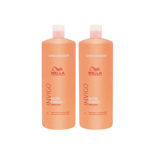 Kit 2 Condicionador Wella Invigo Nutri-Enrich 1 Litro