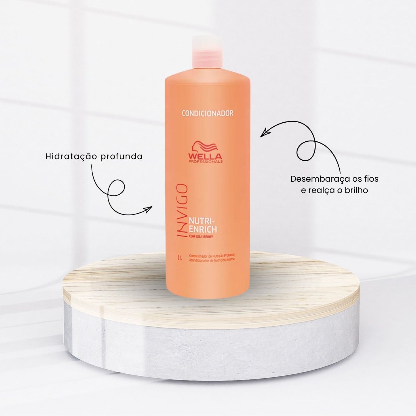 Kit 2 Condicionador Wella Invigo Nutri-Enrich 1 Litro