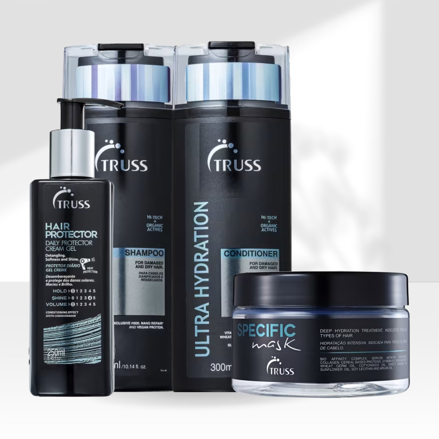 Kit Truss Ultra Hydration Specific Hair Protector 4 Produtos