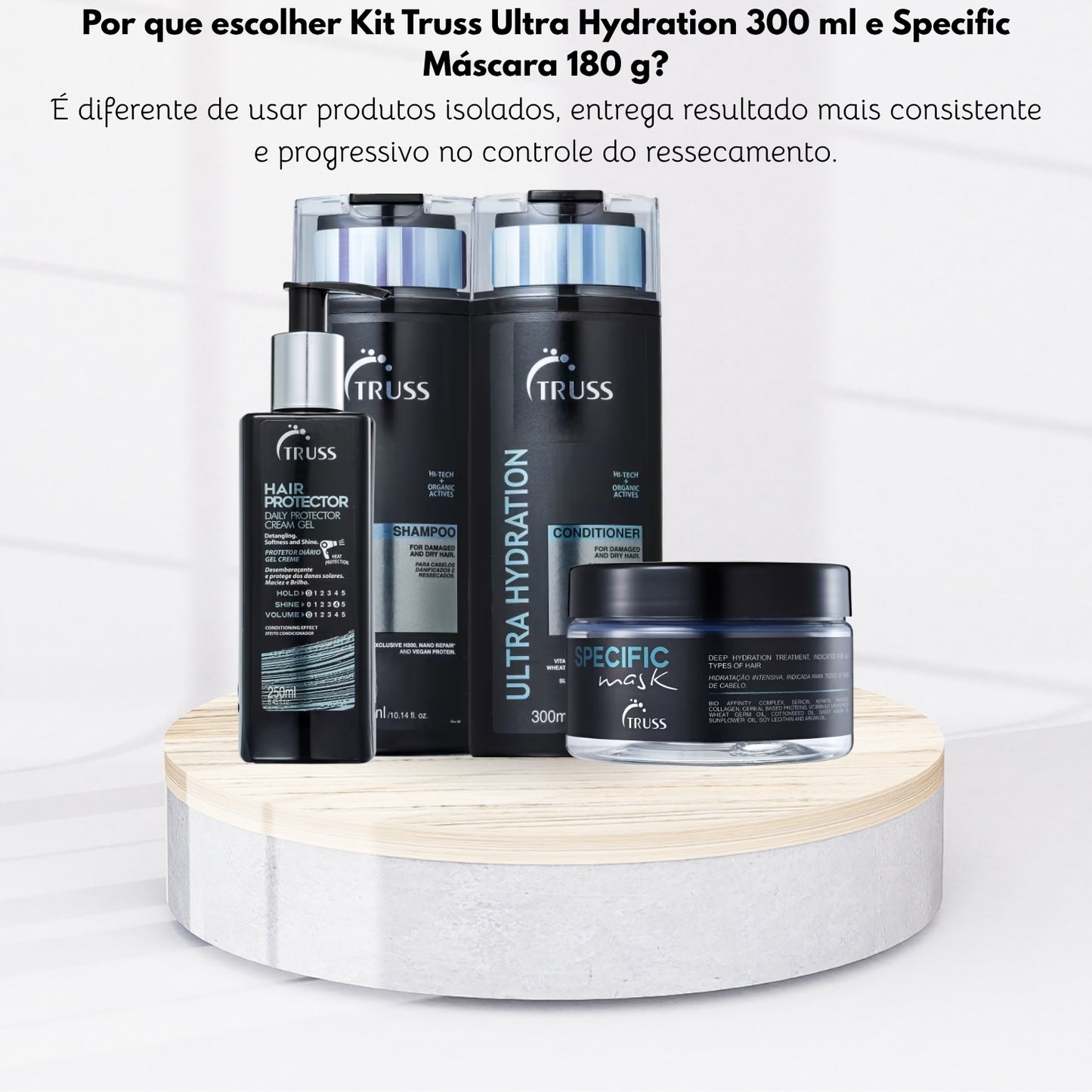 Kit Truss Ultra Hydration Specific Hair Protector 4 Produtos