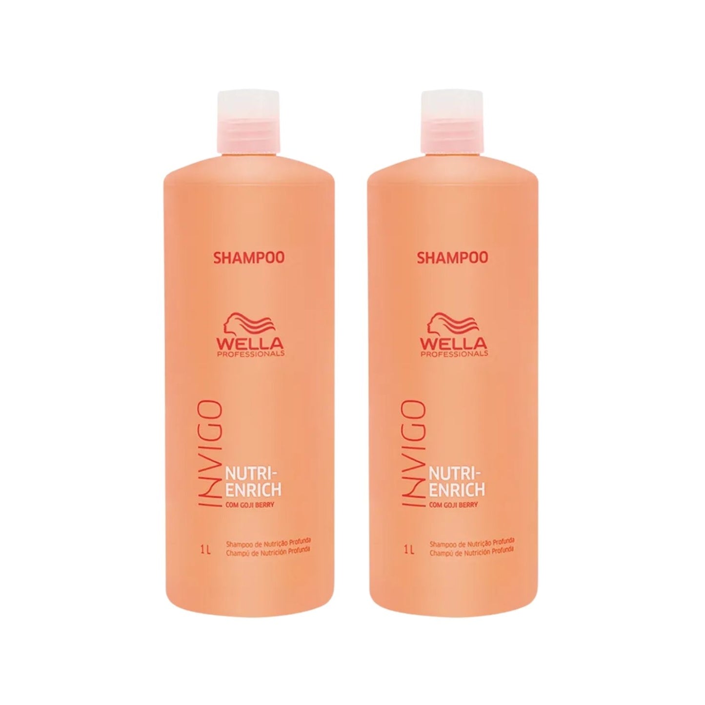 Kit 2 Shampoo Wella Invigo Nutri-Enrich 1 Litro