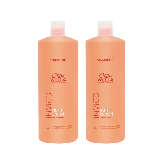 Kit 2 Shampoo Wella Invigo Nutri-Enrich 1 Litro