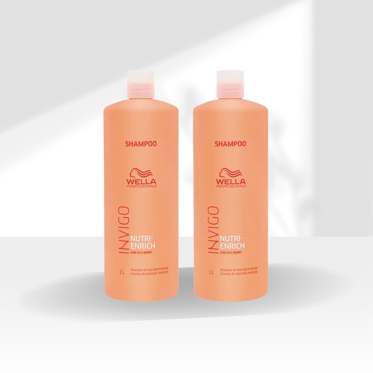 Kit 2 Shampoo Wella Invigo Nutri-Enrich 1 Litro
