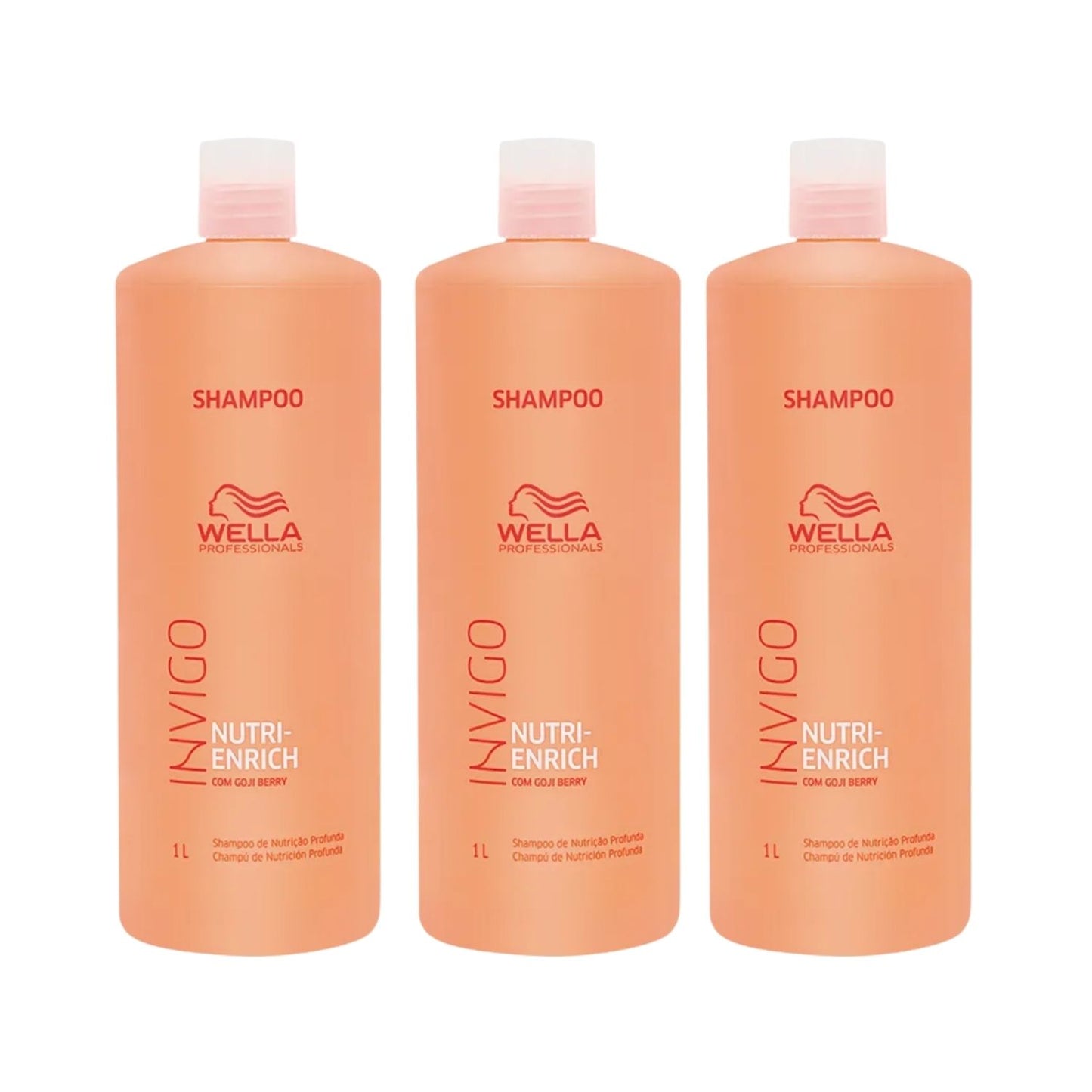 Kit Wella Invigo Nutri-Enrich 3 Shampoo 1 Litro
