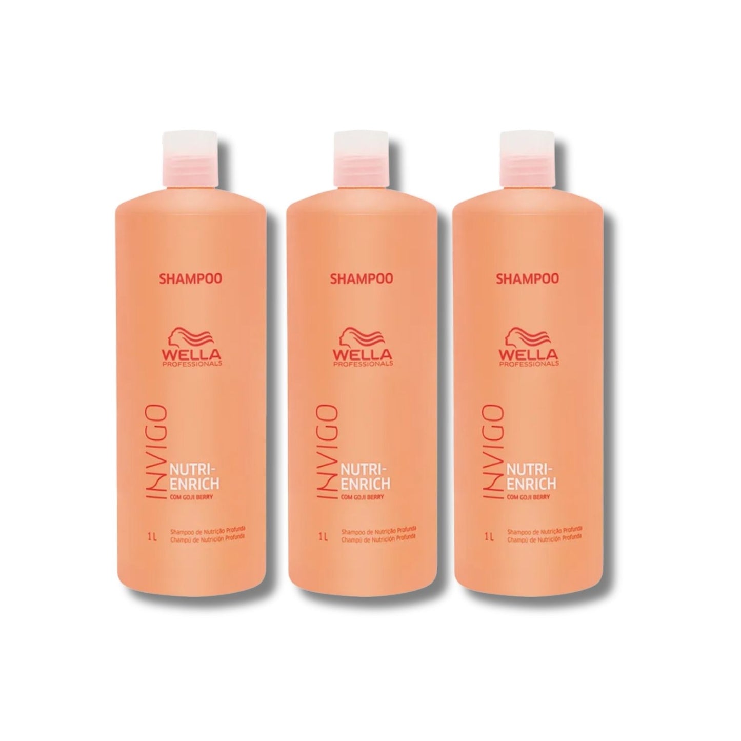 Kit Wella Invigo Nutri-Enrich 3 Shampoo 1 Litro