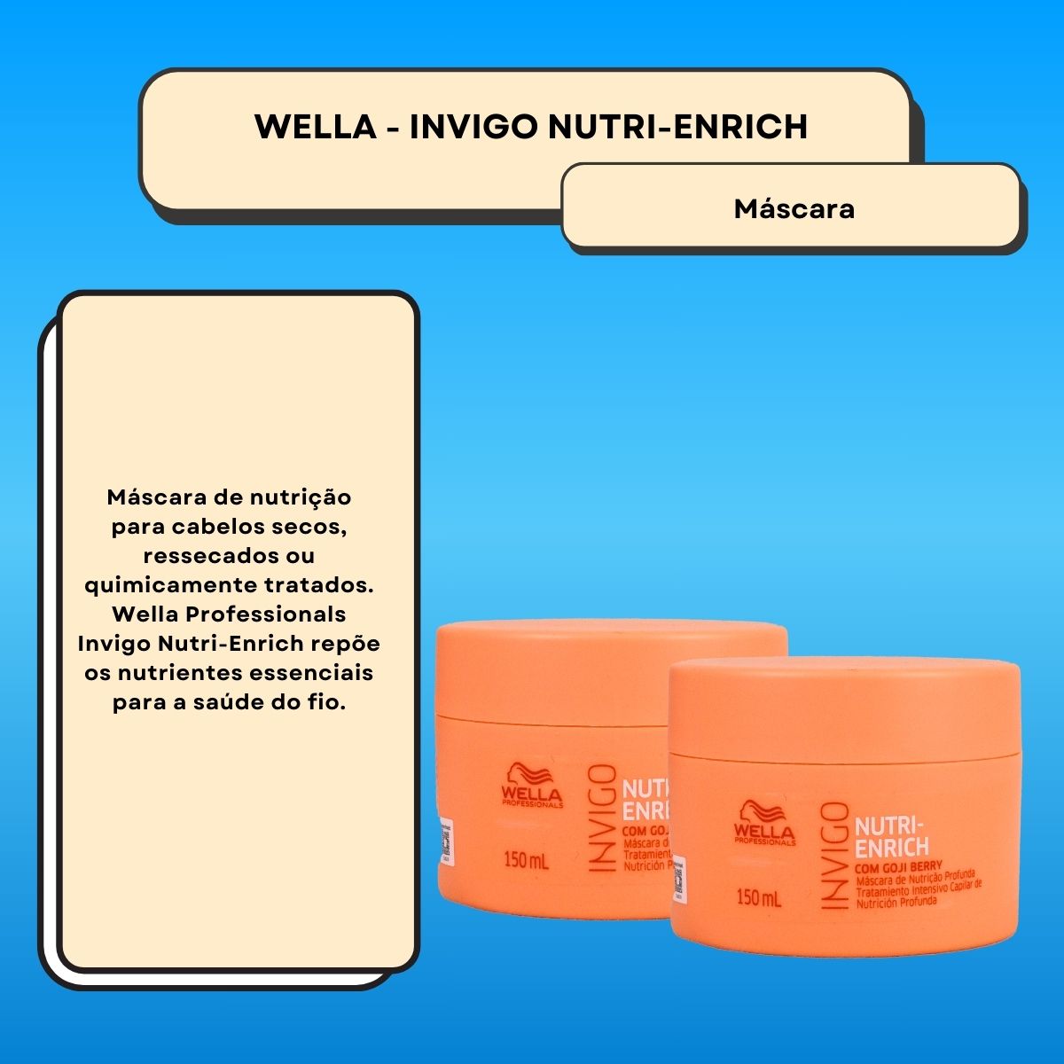 Kit Wella Invigo Nutri-Enrich 2 Máscara 150 ml
