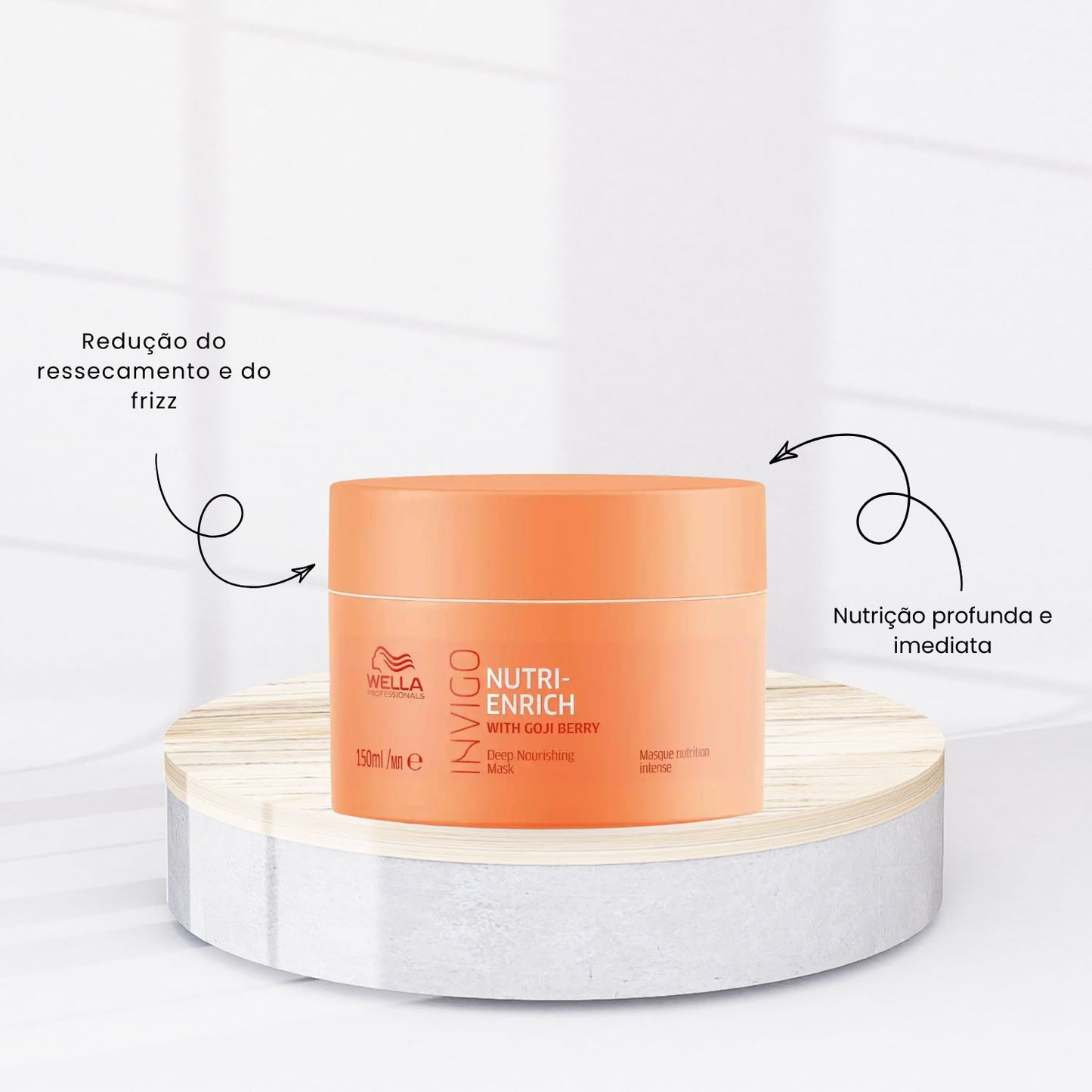 Kit Wella Invigo Nutri-Enrich 3 Máscara 150 ml